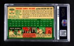 1954 Topps #1 WHT Ted Williams Back Thumbnail