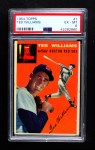 1954 Topps #1 WHT Ted Williams Front Thumbnail