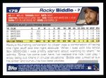 2004 Topps #178  Rocky Biddle  Back Thumbnail