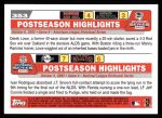 2004 Topps #353   -  Derek Lowe / Ivan Rodriguez Post Season Highlights Back Thumbnail