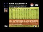 2007 Topps #382  Kevin Millwood  Back Thumbnail