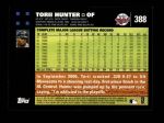 2007 Topps #388  Torii Hunter  Back Thumbnail