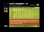 2007 Topps #582  Scott Thorman  Back Thumbnail