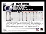 2004 Topps #111  Donnie Edwards  Back Thumbnail
