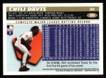 1996 Topps #280  Chili Davis  Back Thumbnail