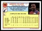 1992 Topps #12  Armon Gilliam  Back Thumbnail