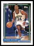 1992 Topps #351  Micheal Williams  Front Thumbnail