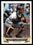 1993 Topps #54  Mike LaValliere  Front Thumbnail