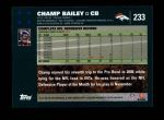 2007 Topps #233  Champ Bailey  Back Thumbnail