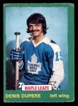 1973 O-Pee-Chee #210  Denis Dupere  Front Thumbnail