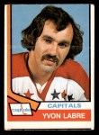 1974 O-Pee-Chee NHL #345  Yvon Labre  Front Thumbnail