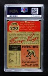 1953 Topps #220 Satchel Paige Back Thumbnail