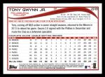 2014 Topps Update #181  Tony Gwynn Jr.   Back Thumbnail