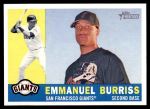 2009 Topps Heritage #356  Emmanuel Burriss  Front Thumbnail