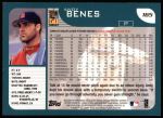 2001 Topps #165  Andy Benes  Back Thumbnail