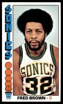 1976 Topps #15  Fred Brown  Front Thumbnail