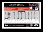 2005 Topps #60  Champ Bailey  Back Thumbnail