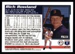 1995 Topps #272  Rich Rowland  Back Thumbnail
