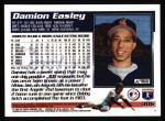 1995 Topps #306  Damion Easley  Back Thumbnail