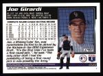 1995 Topps #539  Joe Girardi  Back Thumbnail