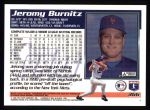 1995 Topps #366  Jeromy Burnitz  Back Thumbnail