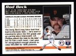 1995 Topps #417  Rod Beck  Back Thumbnail