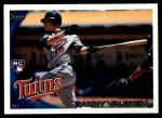 2010 Topps Update #191  Danny Valencia  Front Thumbnail