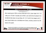 2013 Topps Update #124   -  Jason Kipnis All-Star Back Thumbnail