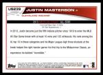 2013 Topps Update #239   -  Justin Masterson All-Star Back Thumbnail