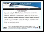 2013 Topps Update #134   -  Justin Verlander All-Star Back Thumbnail