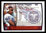 1999 Topps #32  Yancey Thigpen  Back Thumbnail