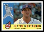 2009 Topps Heritage #619  Justin Masterson  Front Thumbnail