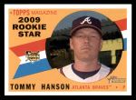 2009 Topps Heritage #707  Tommy Hanson  Front Thumbnail