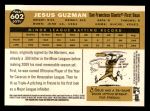 2009 Topps Heritage #602  Jesus Guzman  Back Thumbnail