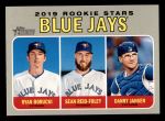 2019 Topps Heritage #376   -  Ryan Borucki / Danny Jansen / Sean Reid-Foley Blue Jays Rookie Stars Front Thumbnail