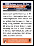 2005 Topps Update #194   -  Chris Carpenter All-Star Back Thumbnail
