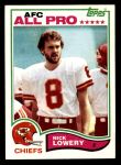 1982 Topps #120  Nick Lowery  Front Thumbnail