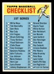 1966 Topps #34 Checklist 1 Front Thumbnail