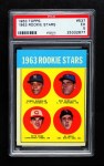 1963 Topps #537 - Pete Rose / Al Weis / Ken McMullen / Pedro Gonzalez Rookie Stars Front Thumbnail