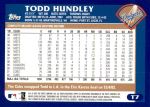 2003 Topps Traded #7 T Todd Hundley  Back Thumbnail
