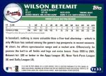 2003 Topps Traded #133 T  -  Wilson Betemit Prospect Back Thumbnail