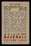 1951 Bowman #82  Joe Tipton  Back Thumbnail