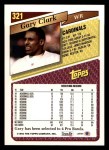 1993 Topps #321  Gary Clark  Back Thumbnail