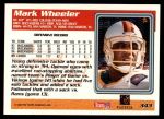 1995 Topps #343  Mark Wheeler  Back Thumbnail