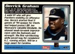 1995 Topps #437  Derrick Graham  Back Thumbnail