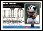 1995 Topps #448  Don Beebe  Back Thumbnail