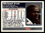 1995 Topps #375  Michael Irvin  Back Thumbnail