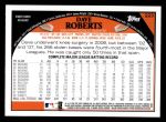 2009 Topps #223  Dave Roberts  Back Thumbnail