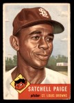 1953 Topps #220 Satchel Paige Front Thumbnail