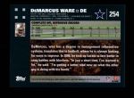 2007 Topps #254  DeMarcus Ware  Back Thumbnail
